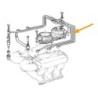 Fuel pipe Flow divider - Injector 2nd cylinder 