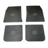 Floor accessory mats Rubber grey