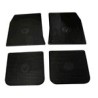Floor accessory mats Rubber black