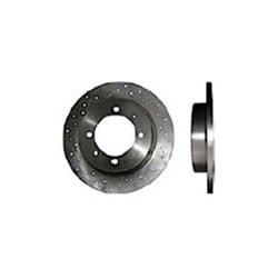 Brake disc Rear axle perforated
