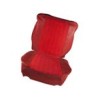 Bekledingsset voor een zitting voorstoel rood^