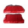Upholstery Rear seat Seat surface Back rest red Kit