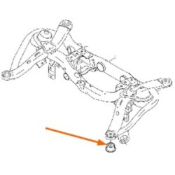 Bushing, Suspension Axle carrier front