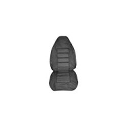 Upholstery Front seat Seat lower Seat upper Leather black Kit
