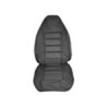 Upholstery Front seat Seat lower Seat upper Leather black Kit