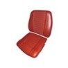 Upholstery Front seat Seat lower Seat upper Vinyl red Kit