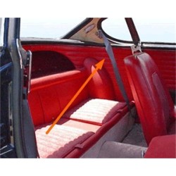 Interior panel Rear seat red