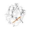 Safety belt Rear seat