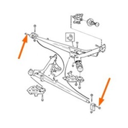 Screw/ Bolt self-locking Outer hexagon M12 Control arm - Bearing bracket