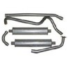 Sports silencer set Mild steel from Manifold without Add-on material