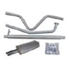 Sports silencer set Stainless steel from Manifold with Add-on material