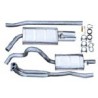 Sports silencer set Stainless steel Abarth Style
