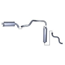 Exhaust system with Add-on material